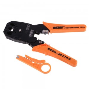Клещи Jakemy CT4-3 за кримпване на 4P,6P и 8P конектори (RJ9/RJ11/RJ45)
