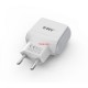 Мрежово зарядно устройство EMY MY-220 5V 2.4A, Универсално, 2 x USB, С кабел за iPhone 5/6/7, Бял