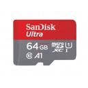 Карта памет SANDISK Ultra micro SDXC 64GB UHS-I, A1, SD Адаптер, Class 10,100Mb/s