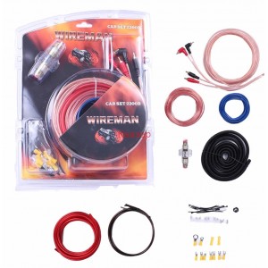 Комплект кабели за монтаж на автомобилен усилвател WIREMAN CAR SET 2300B