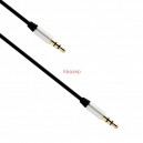 Аудио кабел, Earldom, AUX15, 3.5mm жак, М/М, 1.0м, Черен