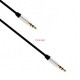 Аудио кабел, Earldom, AUX15, 3.5mm жак, М/М, 1.0м, Черен