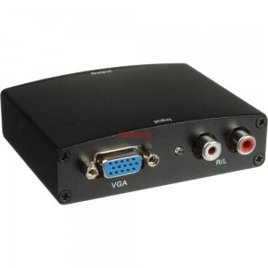 Преходник DeTech VGA към HDMI