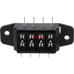 Кутия за 4бр предпазители 19mm, макс 80A