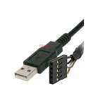 Кабел USB мъжко - 4-pin USB header женски