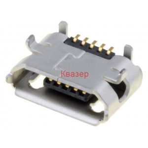MOLEX 105017-0001 Гнездо USB B micro, SMT, PIN5, PCB