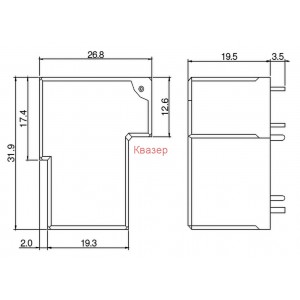 Реле S12-PCS-12 SPDT, бобина 12VDC