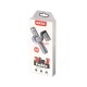 USB - Micro USB кабел + букси за iPhone и Type-C, 1 метър, hsx-005