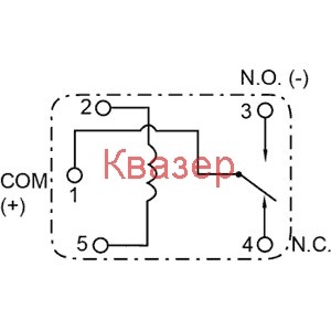 Реле FUJITSU FBR51ND12-W1 25A / 14V DC SPDT, бобина 12VDC