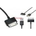 Кабел SAMSUNG GALAXY TAB 30PIN, черен, 1 метър