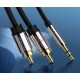 BCFBI VENTION кабел стерео жак 3.5мм (мъжки) - 2 чинча (мъжки), позлатени