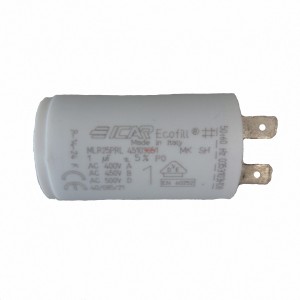 3C 1uF 475V работен кондензатор MKP с изводни пера