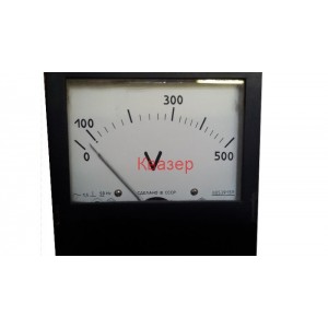 Волтметър 0-500V AC аналогов панелен 120x120mm, Э-365-1