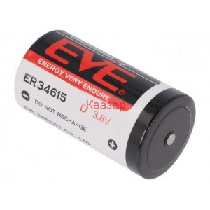 Батерия литиева 3.6V, D, 32,9x61,5mm, 19000mAh EVE