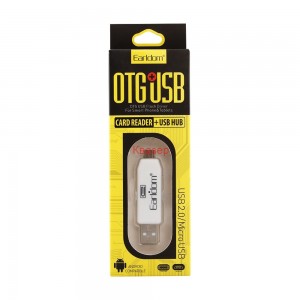 Преходник Earldom ET-OT05, USB F към Micro USB, Четец за карти OTG