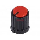 GTC6M-13X16-C Копче за потенциометър, миниатюрно, черно, пластмасово, ос 6mm