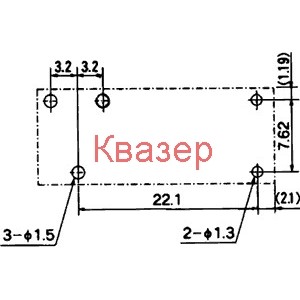 Реле JS-24N-K FUJITSU бобина 24VDC