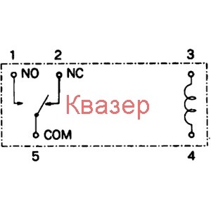 Реле JS-24N-K FUJITSU бобина 24VDC