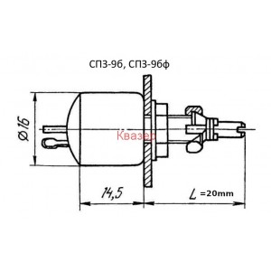 Потенциометър 100K 1W СП3-9б M10B