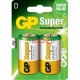 Алкална батерия SUPER LR20 1.5V GP 2бр. бл.