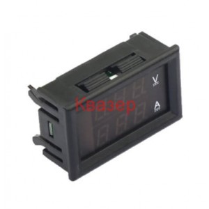 Комбиниран волтметър и амперметър 4.5V - 30V DC, 10A