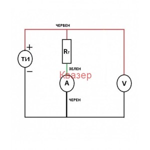 Комбиниран волтметър и амперметър 4.5V - 30V DC, 10A