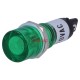 Индикаторна глим лампа / неонова лампа, зелена 230VAC ф10mm NINIGI