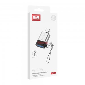 Преходник Earldom ET-OT64, USB F към Type-C, OTG, сребрист