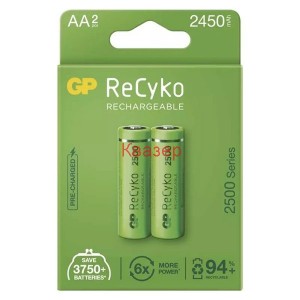 Акумулаторна батерия GP R6 AA 2450mAh RECYKO NiMH 2бр.