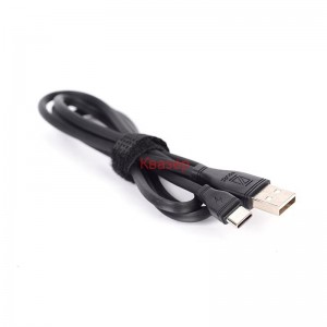 Кабел USB TYPE C, черен, 1 метър, YOURZ