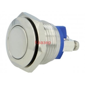 Бутон GQ16F-10/S ONPOW SPST-NO 2A/36VDC IP65 / вандало и водоустойчив