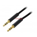 BAGBH VENTION кабел стерео жак 3.5мм (мъжки) - стерео жак 3.5мм (мъжки) , позлатени, 2m