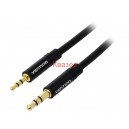 BALBI VENTION кабел стерео жак 2.5мм (мъжки) - стерео жак 3.5мм (мъжки) , позлатени, 3m