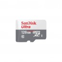 Карта памет Micro SDHC + адаптер SANDISK ULTRA MICROSDHC UHS-I, 128GB, CLASS 10, 100MB/S