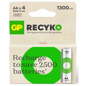 Акумулаторна батерия GP R6 AA 1300MAH NIMH 4бр.
