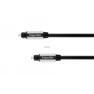 Оптичен кабел Toslink-toslink Kruger&Matz 0.5m 