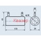 Резистор жичен ПЭВ-100 100W 2K керамичен 