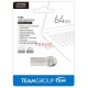 Flash drive (Флаш-памет) TEAM GROUP C222, 64GB, USB 3.2, сребриста