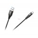 USB - USB type C кабел REBEL 100см черен