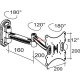 TTS-L312N-200 Стойка за Телевизор 14-42", с 2 подвижни рамена, до 30кг