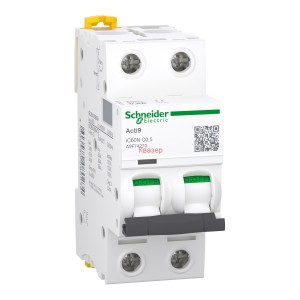 Автоматичен прекъсвач A9F74270 Acti9 iC60N 2P C 0,5A MCB SCHNEIDER ELECTRIC