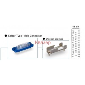 P-1645A-BA-STA(01) Hirose Electric мъжки съединител 45pin