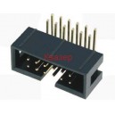 CH87102H200 съединител за лентов кабел щифтов под ъгъл 90гр 2х5 pin 2.54mm