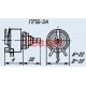 Потенциометър жичен порцелан ППБ-3А 22 ohm 3W ±5 %