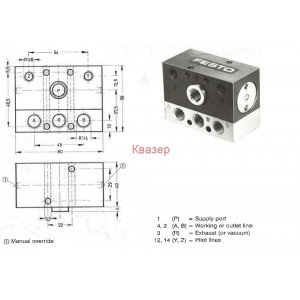 Пневматичен вентил 0...10bar FESTO JP-4-1/4