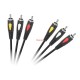 Кабел 3 мъжки чинча - 3 мъжки чинча 3RCA/3RCA 1.8m Cabletech Eco-Line