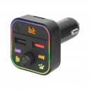 FM Трансмитер Peiying, Bluetooth, 2xUSB-A Quick Charge  5V/3A 