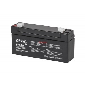 Акумулатор VIPOW 6V 3.3Ah 123x32x60mm 