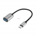 Преходник USB A женска - USB type C мъжки , OTG USB 3.0,  Kruger&Matz Basic 