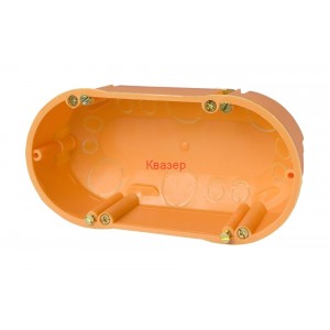 Конзола за гипсокартон двойна 2x68/d47mm, оранжева, PP